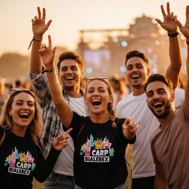 Skupinová trička na festival